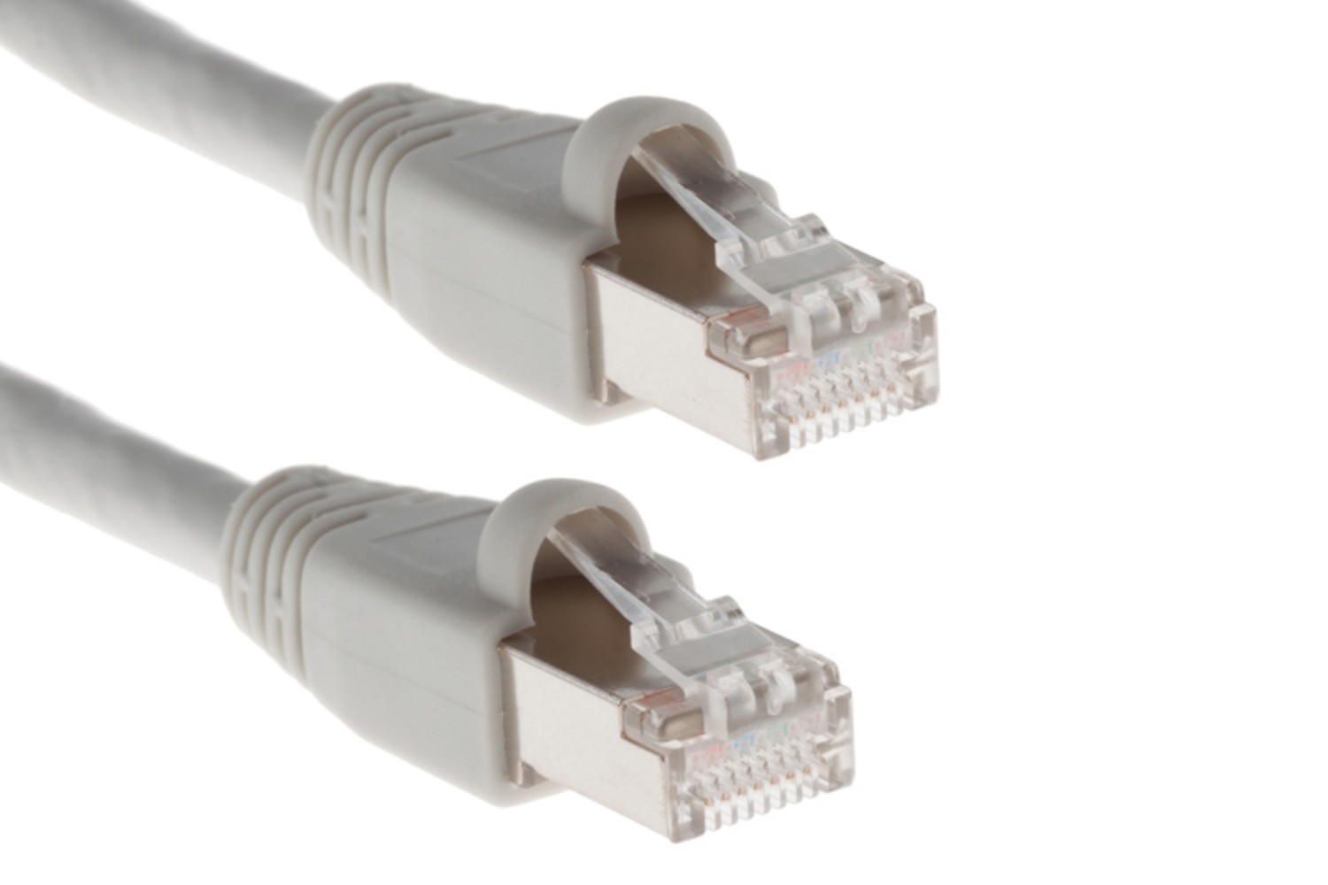CAT6A Shielded Ethernet Patch Cable, Snagless, 35′ Gray – Lifetime Warranty