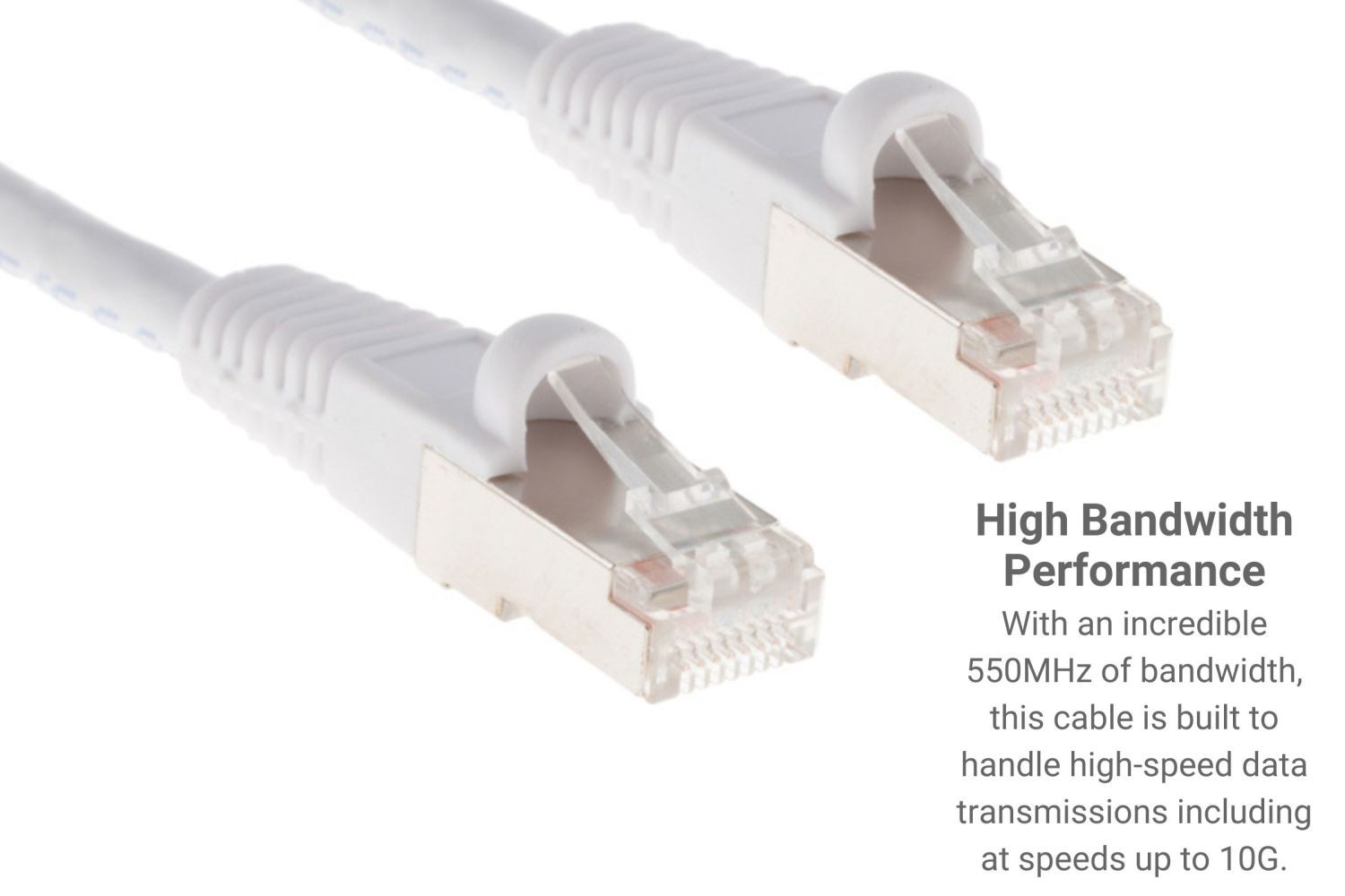 CAT6 Shielded Ethernet Patch Cable, Snagless, 3 Foot, W – Lifetime Warranty