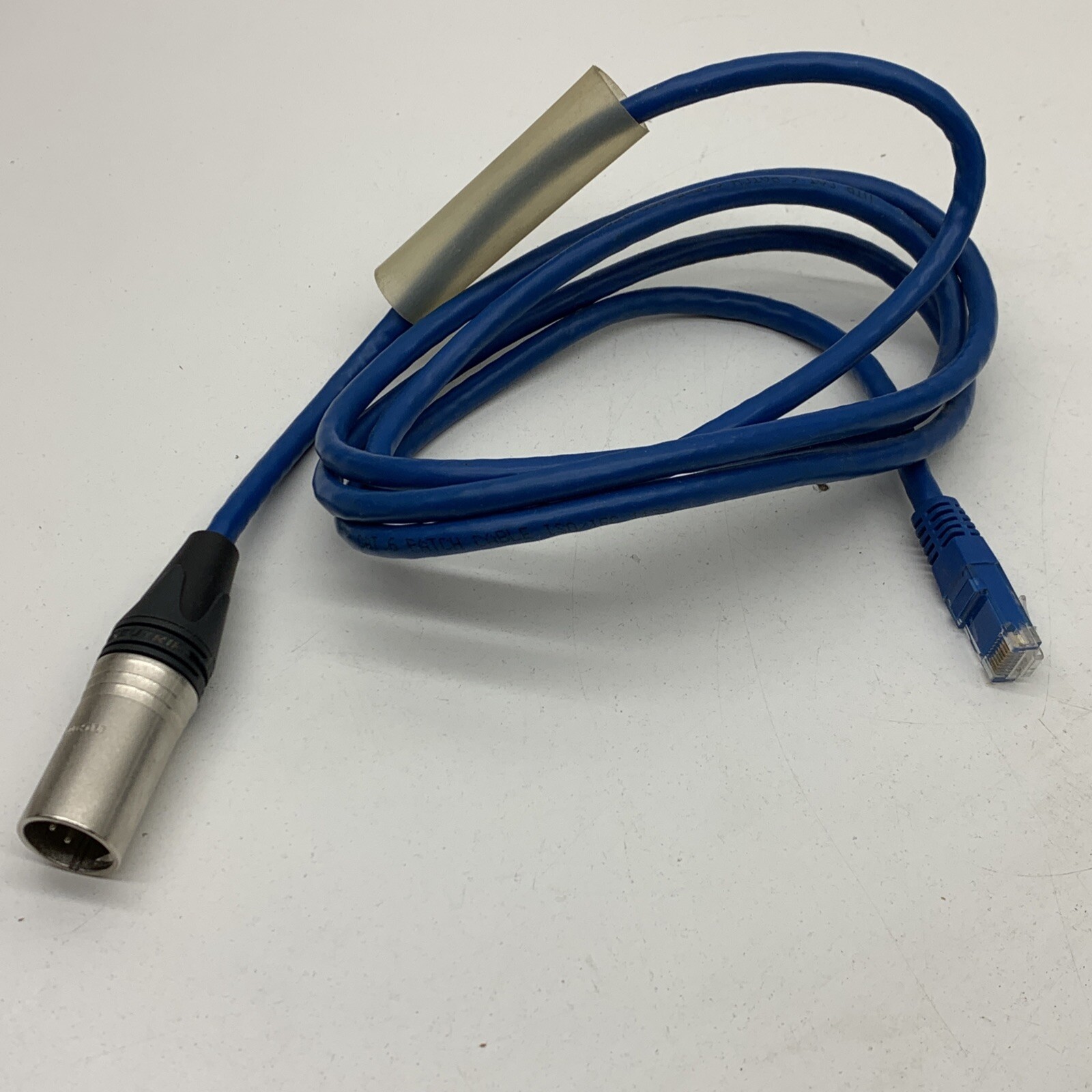 5-Pin DMX To CAT6 RJ45 Ethernet Patch Cord Cable, Male/Male, 6ft Blue