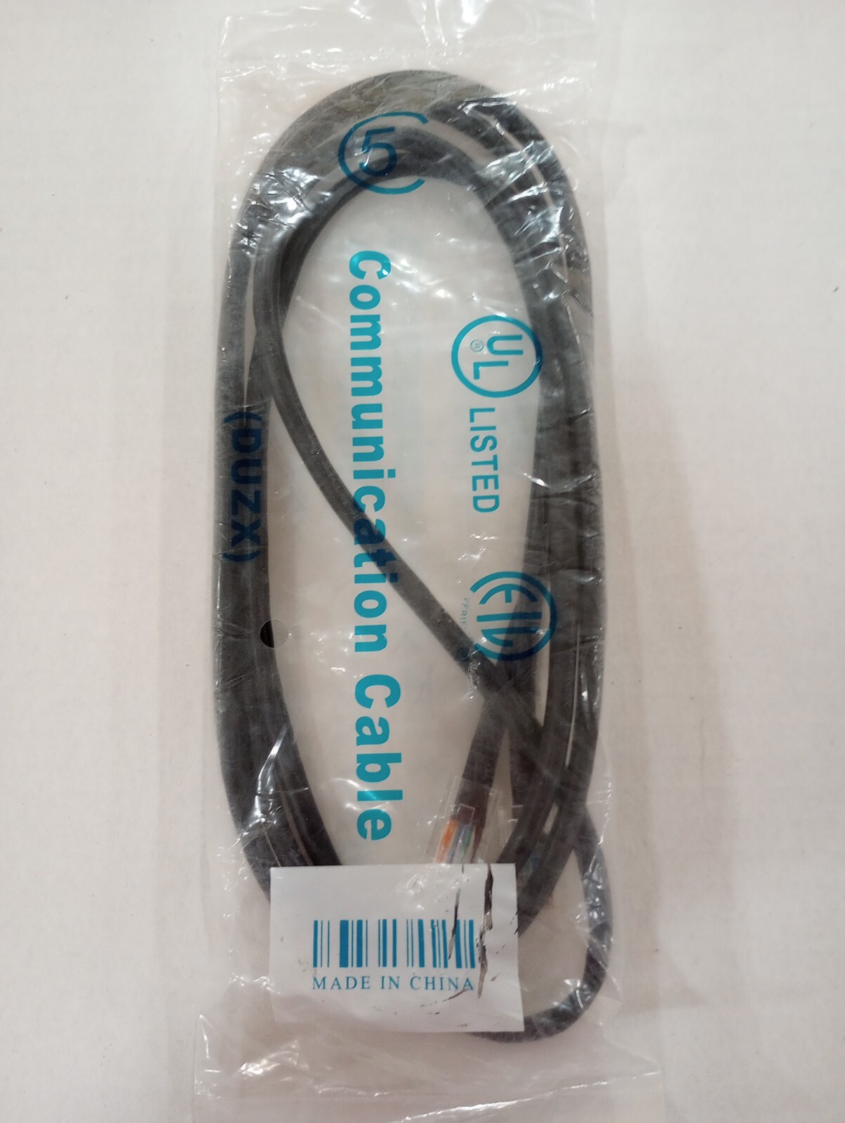 RJ45 CAT5 Network/ethernet/data/patch cable. 5ft, black.
