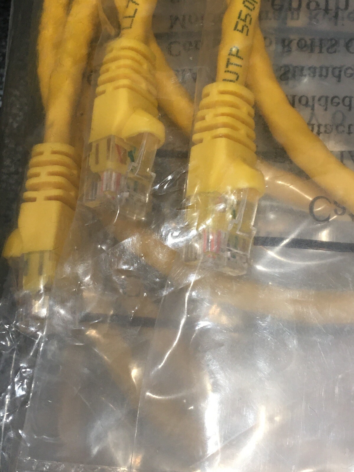 Cat.6 Patch Cable – Category 6 for Network 2ft Yellow. 10 Pack