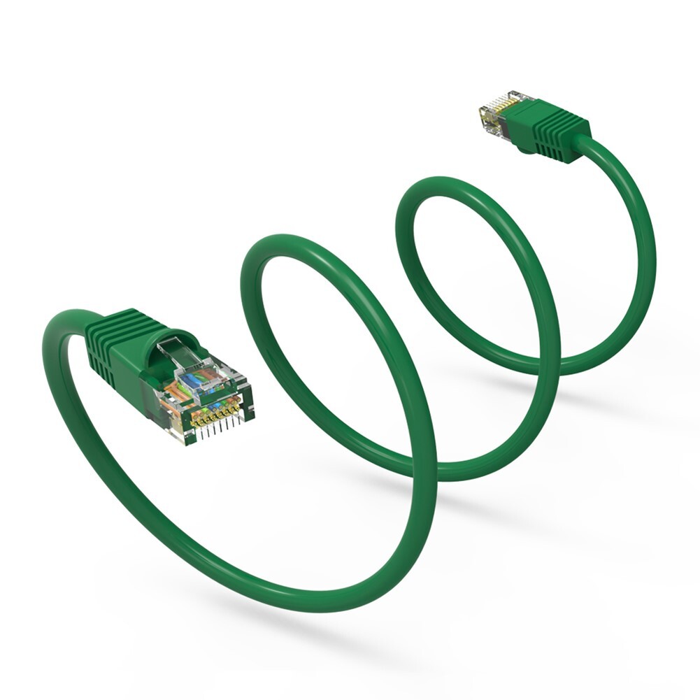 3FT Cat6 RJ45 Ethernet LAN Network UTP Snagless Patch Cable Pure Copper Green