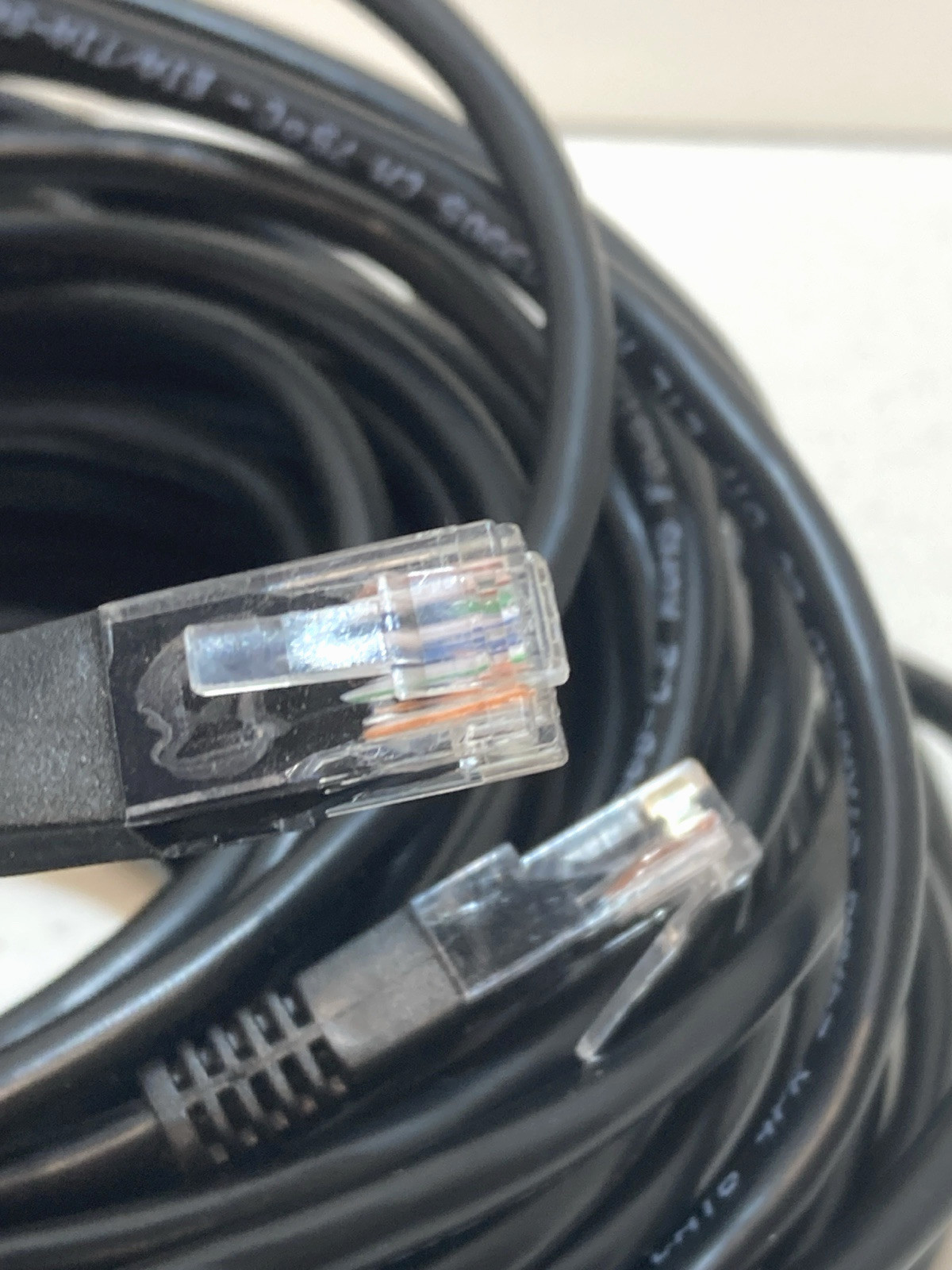 Black CAT6 24 AWG Ethernet LAN Network RJ45 Patch Cable 75FT Length