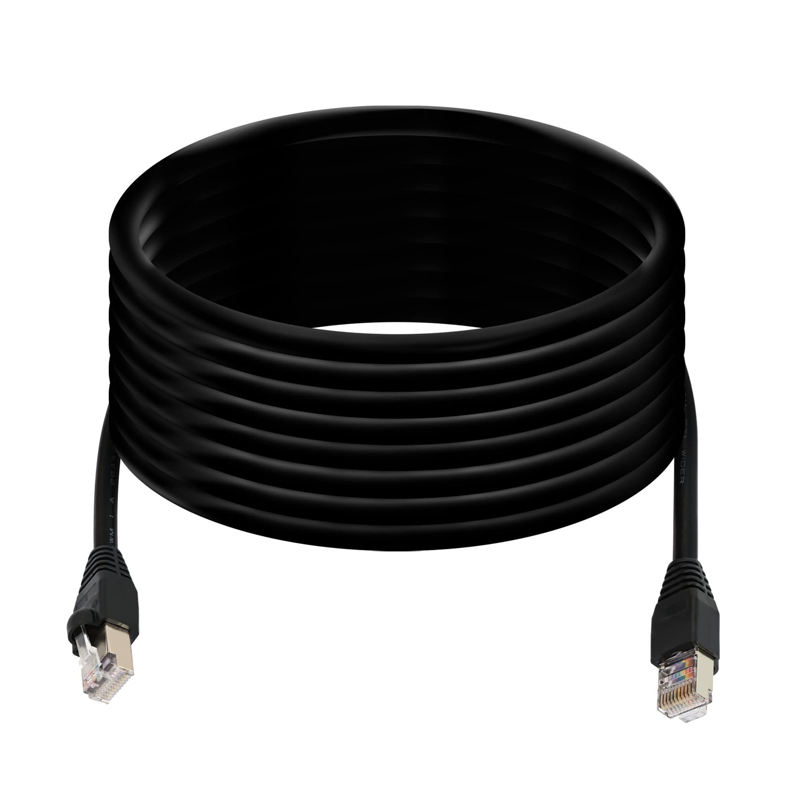 RJ50 10P10C Cat 5E 26AWG Male To Male Modular Crystal Plug Shielding 5M/16.4