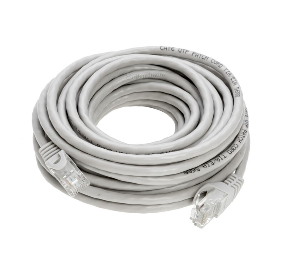 CAT6 Ethernet Network Patch Cable LAN Internet RJ-45 Cord Gray 1.5FT – 20FT LOT