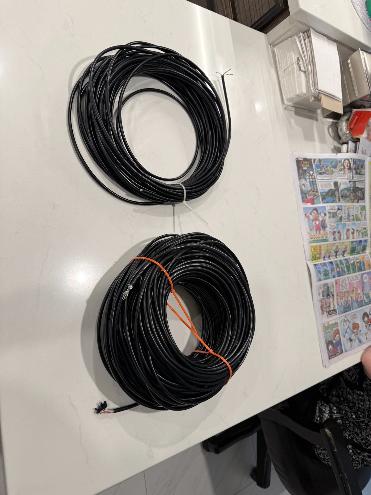 CAT7 24AWG Solid Copper Shielded SFTP Ethernet Cable 300 Meters (in 2 pieces)