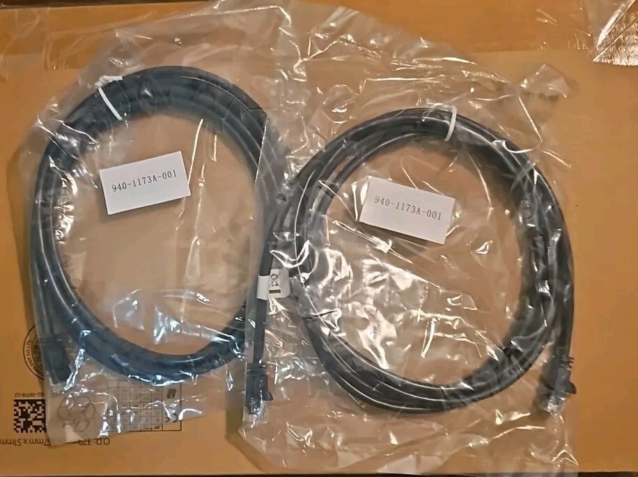 APC 940-1173A-001 Cable Cat 5E Snagless 7′ RJ45 BLK ROHS!- Lot of 2- Brand New