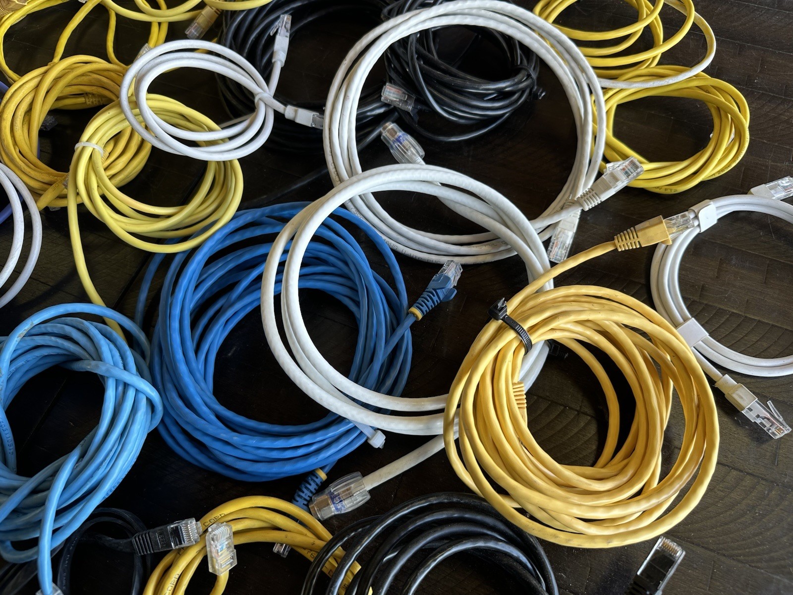 LOT OF 22* Ethernet Network LAN Modem Router Patch Cable Various Lengths