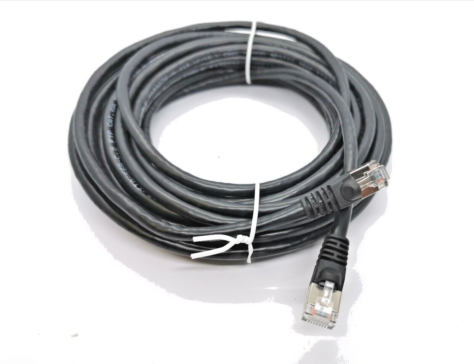 50Ft Cat6a SFTP 26AWG Shielded Patch Cable 100% Pure Copper Wire