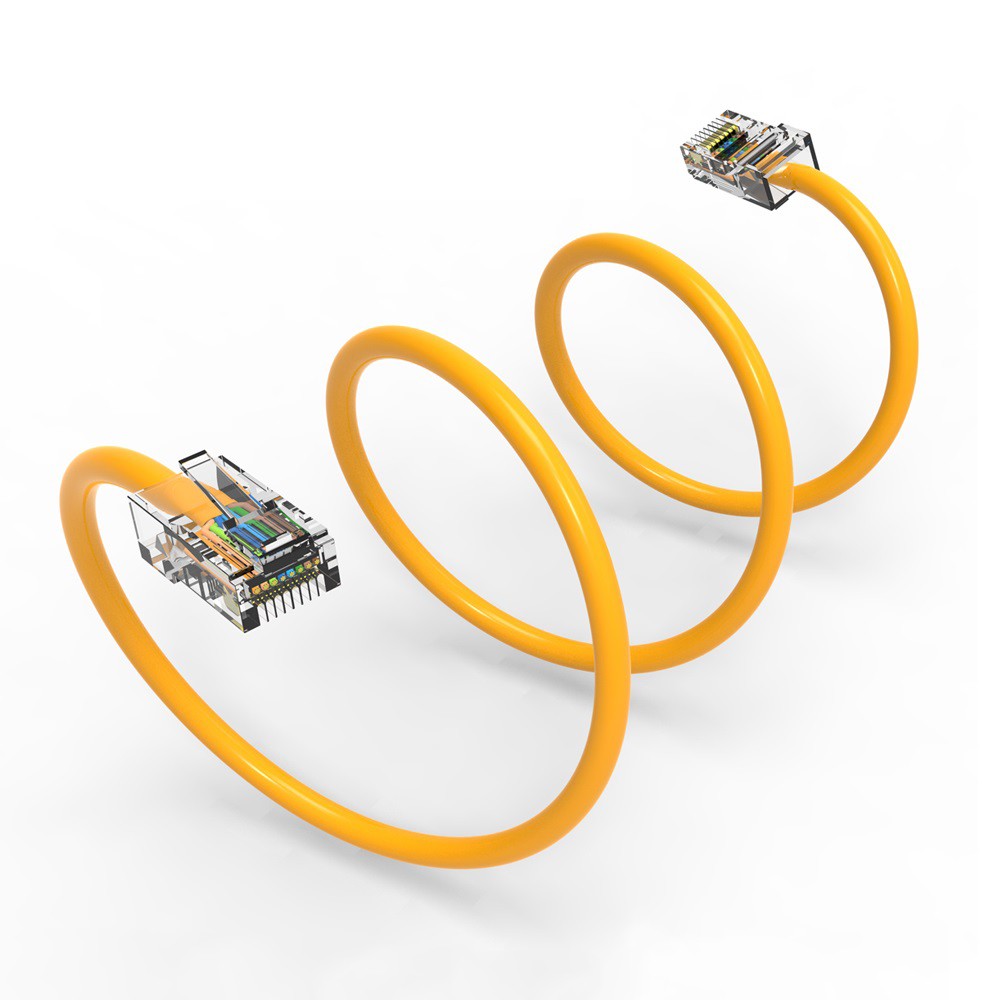 15 Pack of 30Ft CAT5E UTP Ethernet Network Non Booted Cable 12-200 Feet Yellow