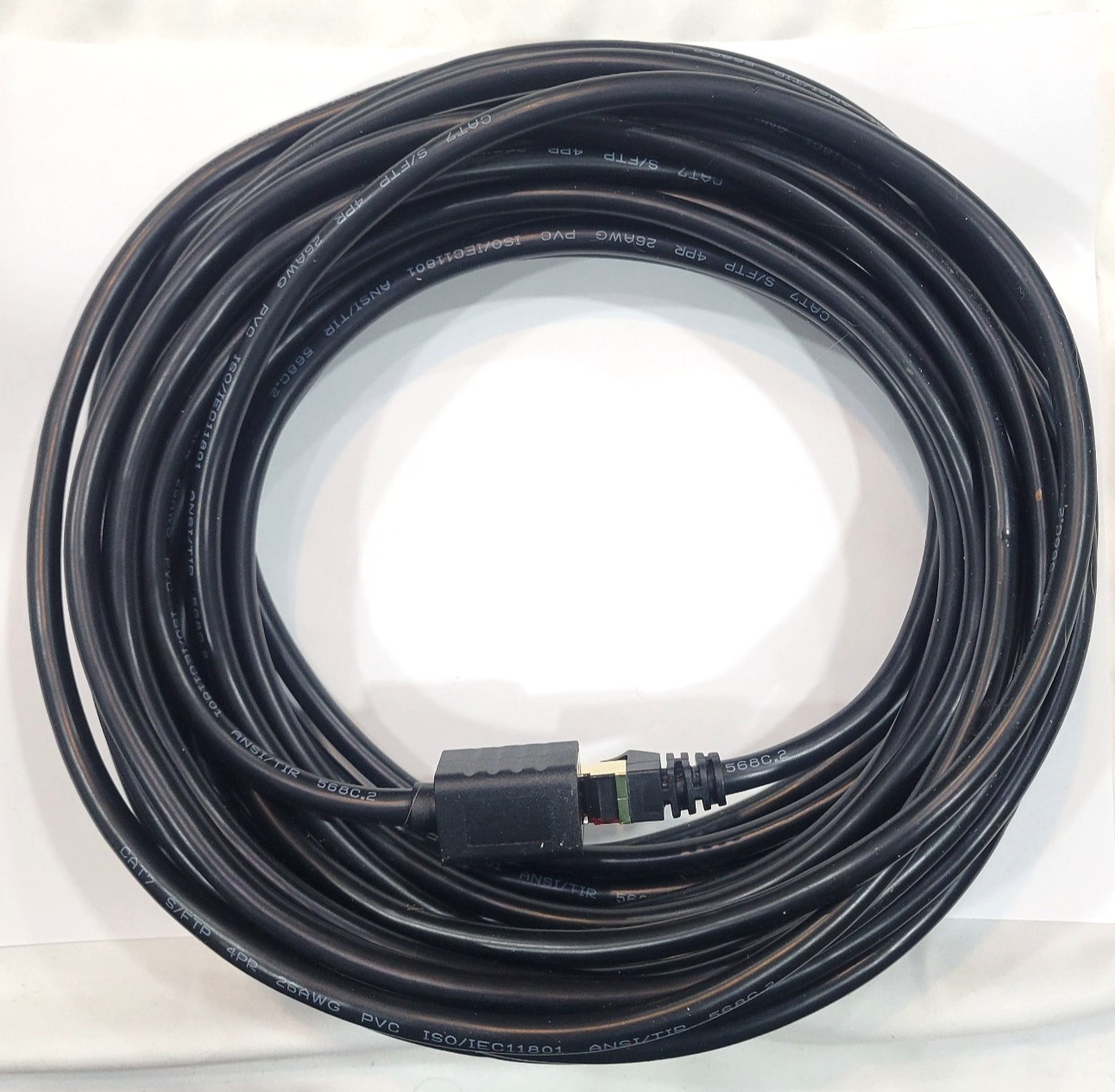 Cat7 Ethernet Extension Cable 40ft Shielded Male-to-Female RJ45 Network Cord