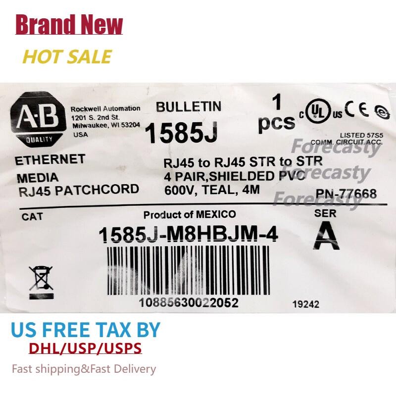 NEW Allen Bradley 1585J-M8HBJM-4 Ethernet Patchcord AB