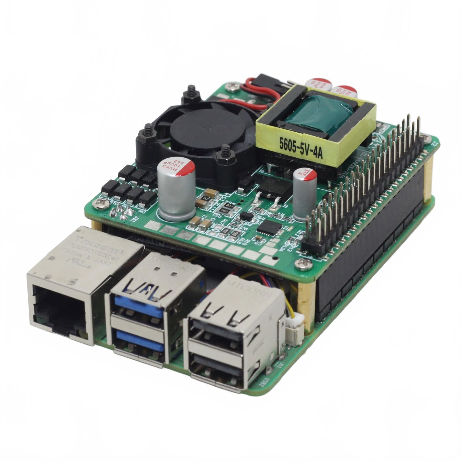 DSLRKIT Power Over Ethernet PoE HAT IEEE802.3af DC 5V 4.5A for Raspberry Pi…