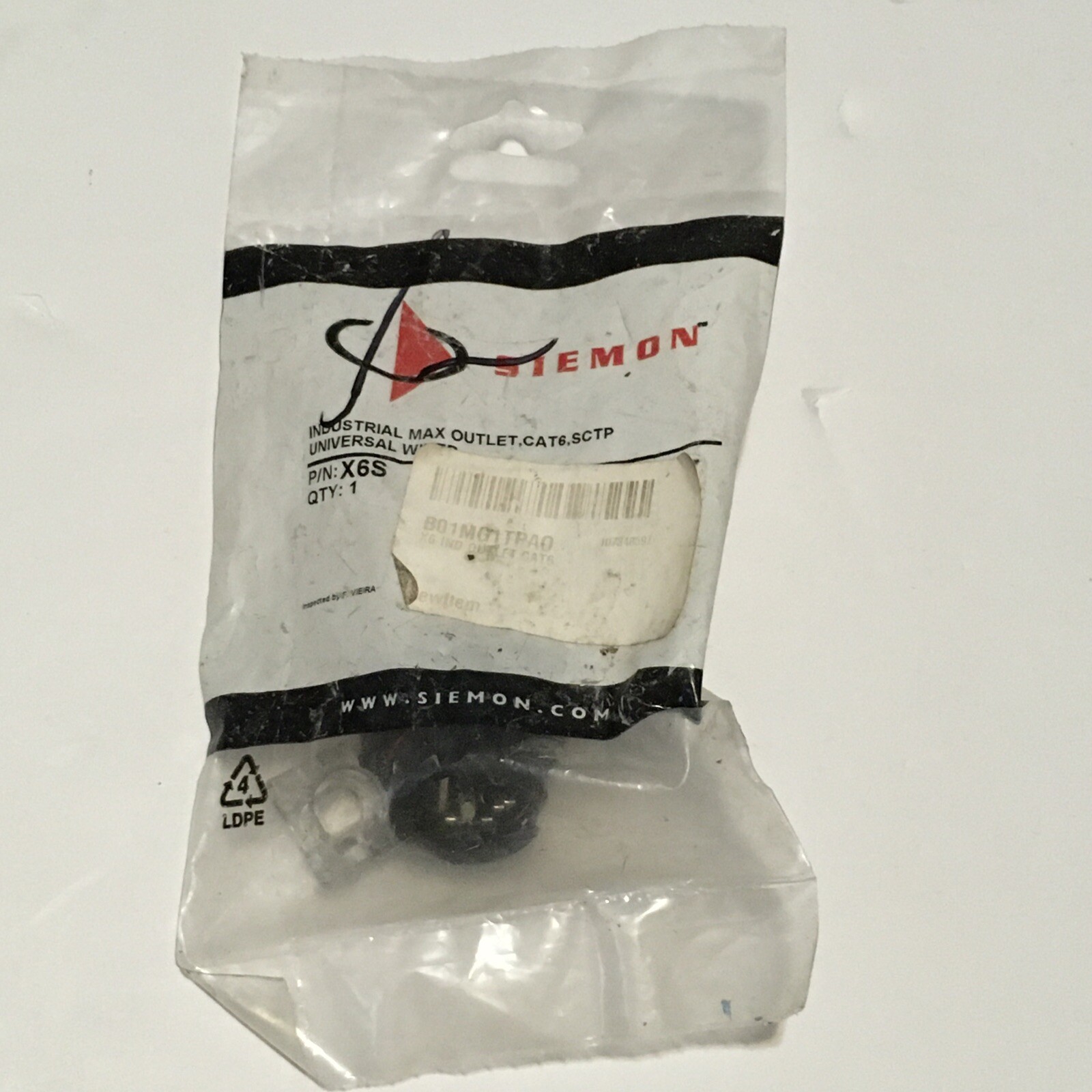 Siemon X6S Industrial Max Outlet Cat6 UTP Universal Wired
