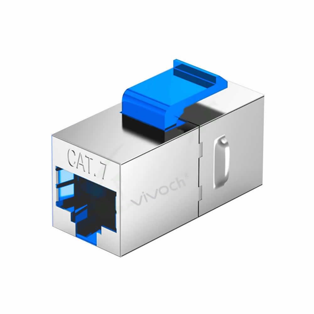 6 PCS Cat7/Cat7A RJ45 Keystone Inline Coupler Shielded 10Gbps LAN Cable