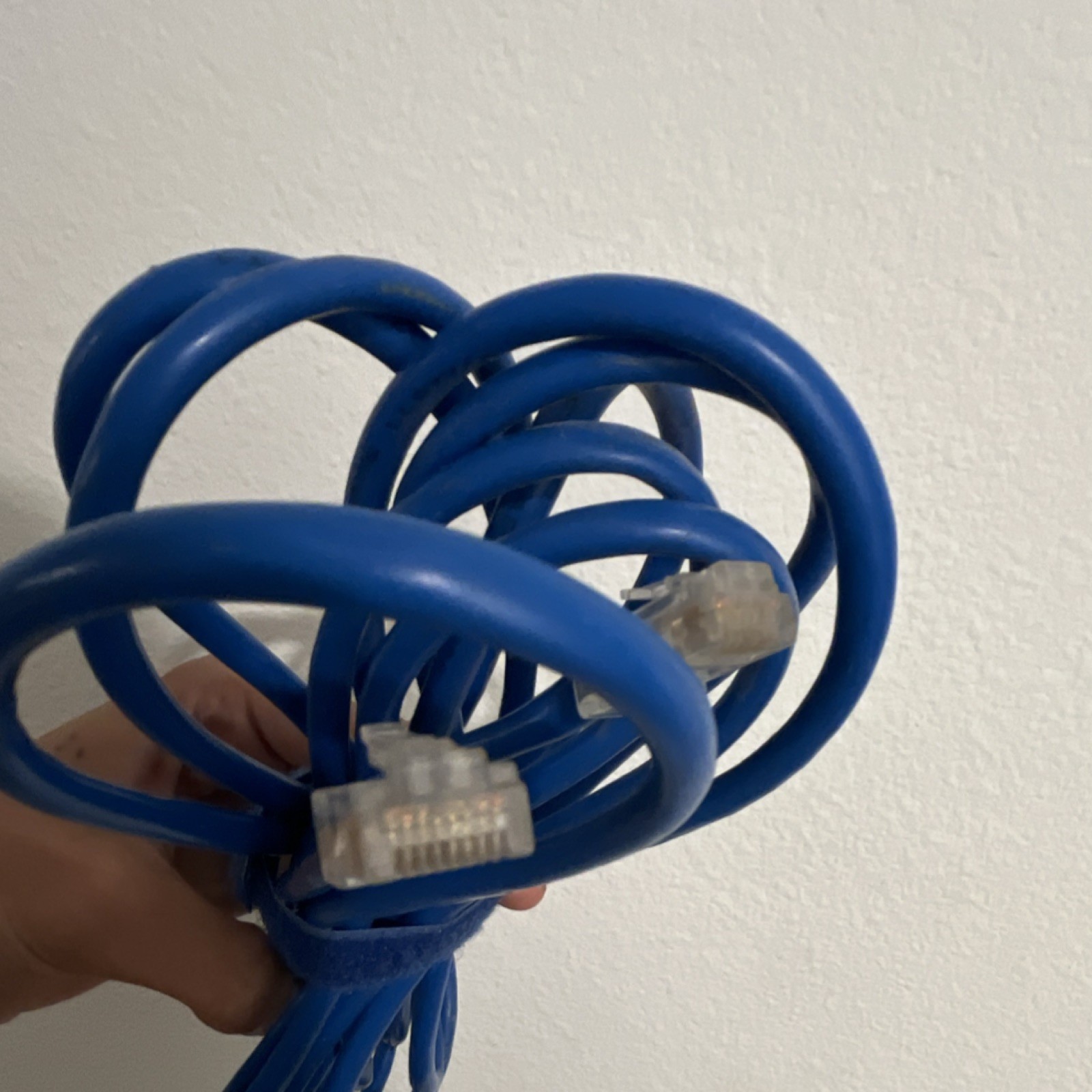 Blue Ethernet Patch Cable RJ-45 Male to Male Round Universal