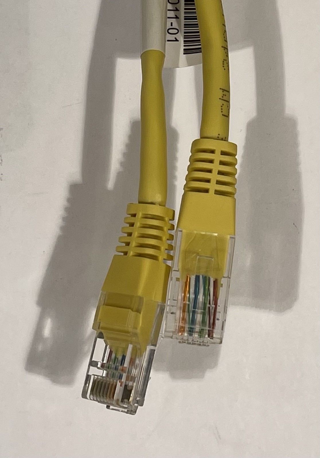 5 Foot Ethernet Cable/Cord Yellow – Cat5, 30V, 24AWG Network Patch Cord – NEW
