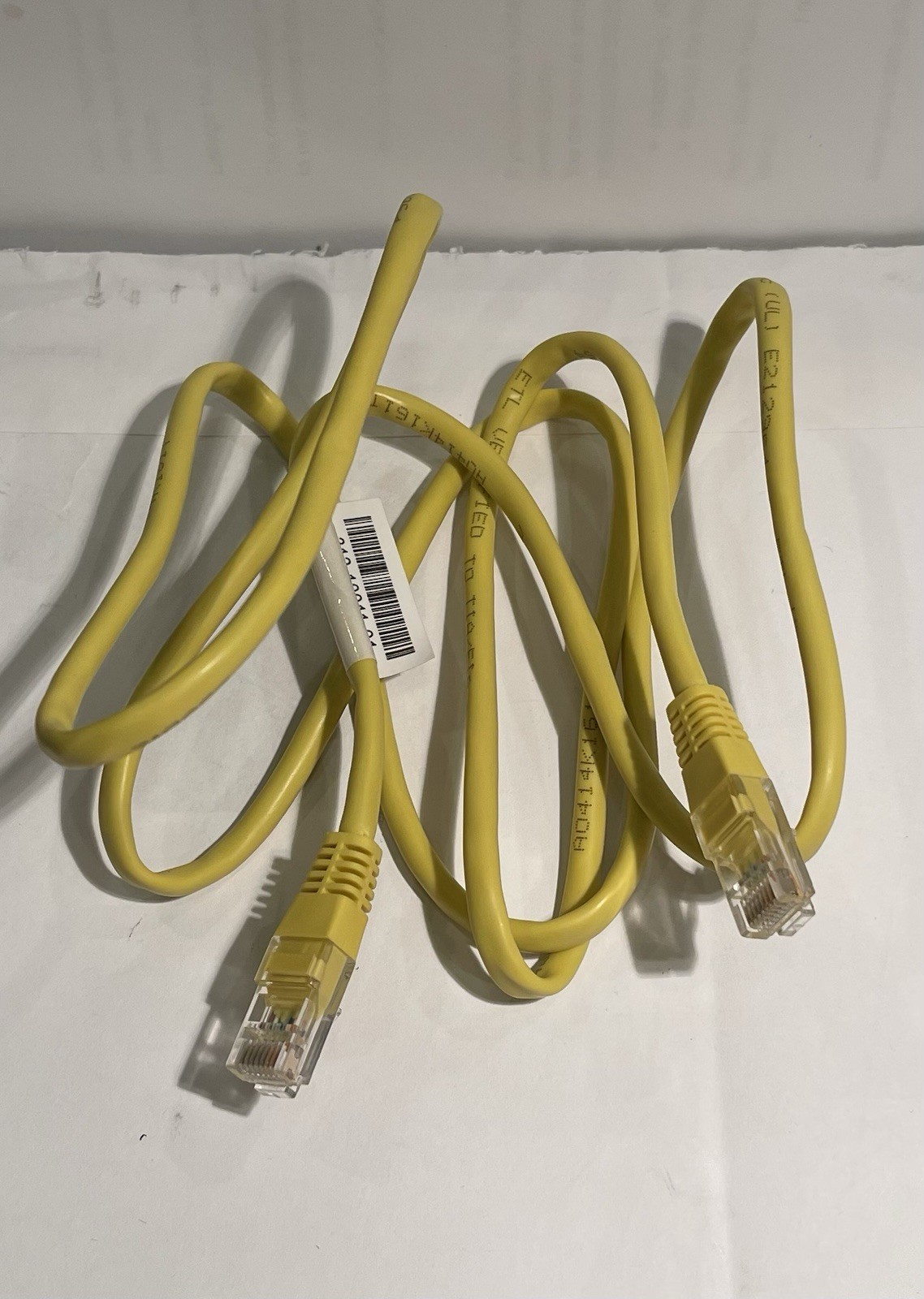 5 Foot Ethernet Cable/Cord Yellow – Cat5, 30V, 24AWG Network Patch Cord – NEW