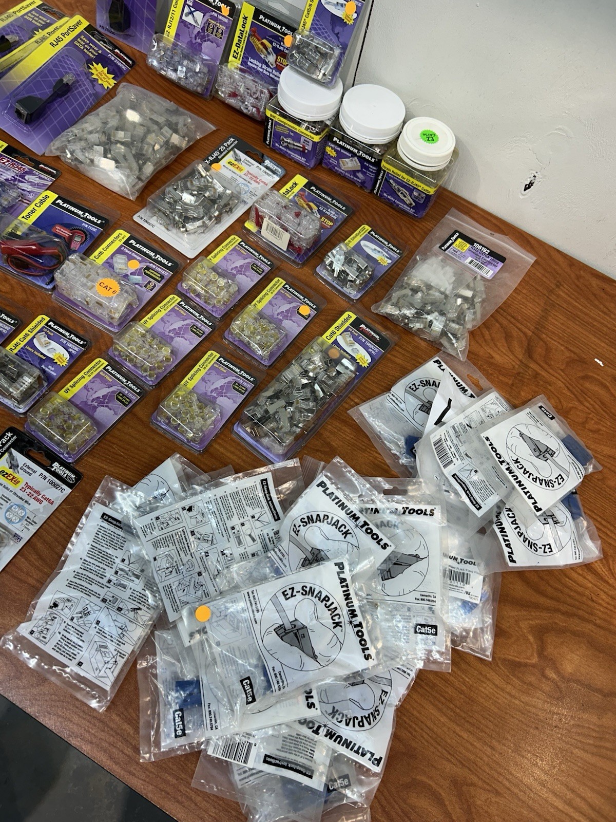Platinum Tools, Bulk Lot Of Connectors And Other Items. All New In Packages JD