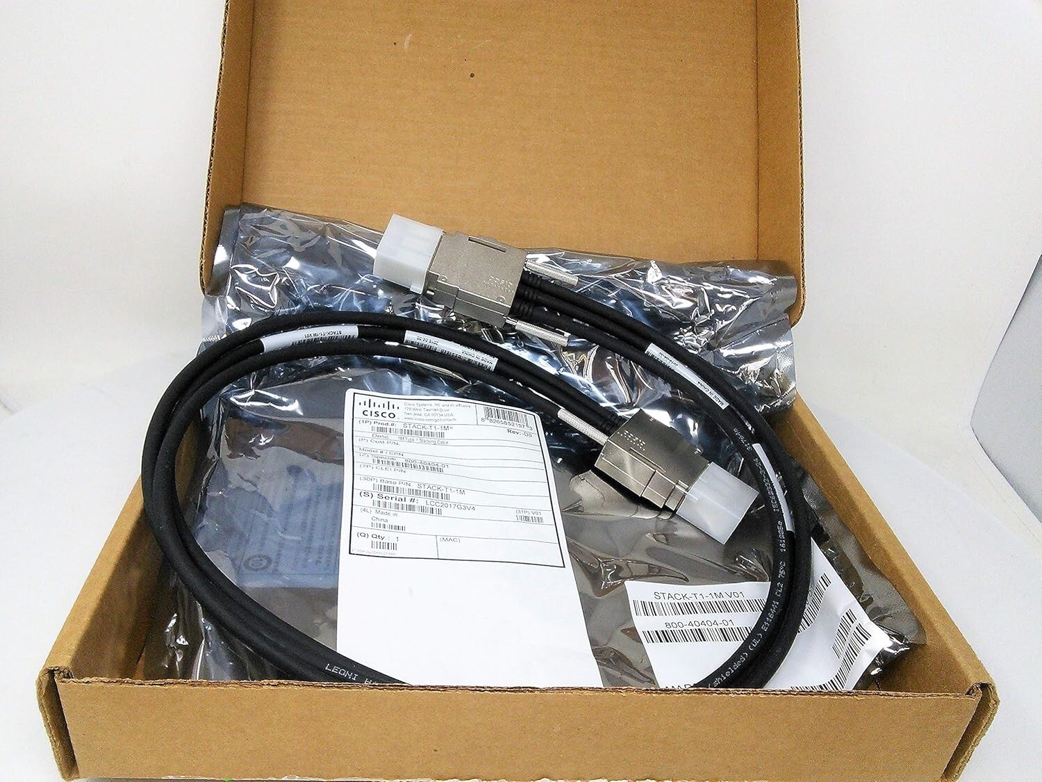 Cisco STACK-T1-1M StackWise-1M Stacking Cable for 3850 Series
