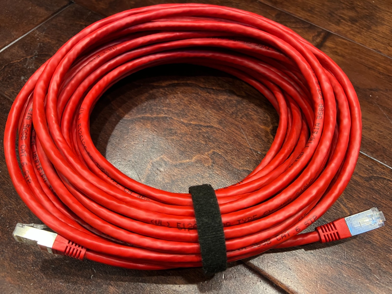 Cables 50 ft [ cat 6 ] STP 2 pack yellow & red new condition