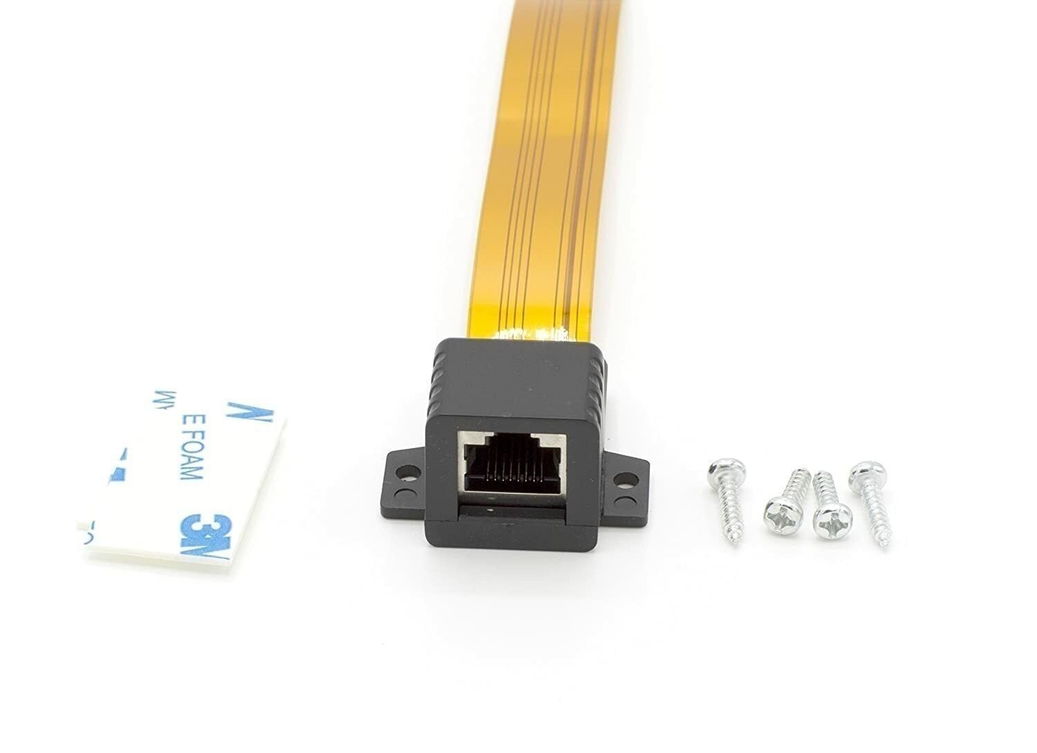 Ethernet Jumper Cable Cat5 – Cat6 Connectors – Extension Adapter Thin Flat Wire