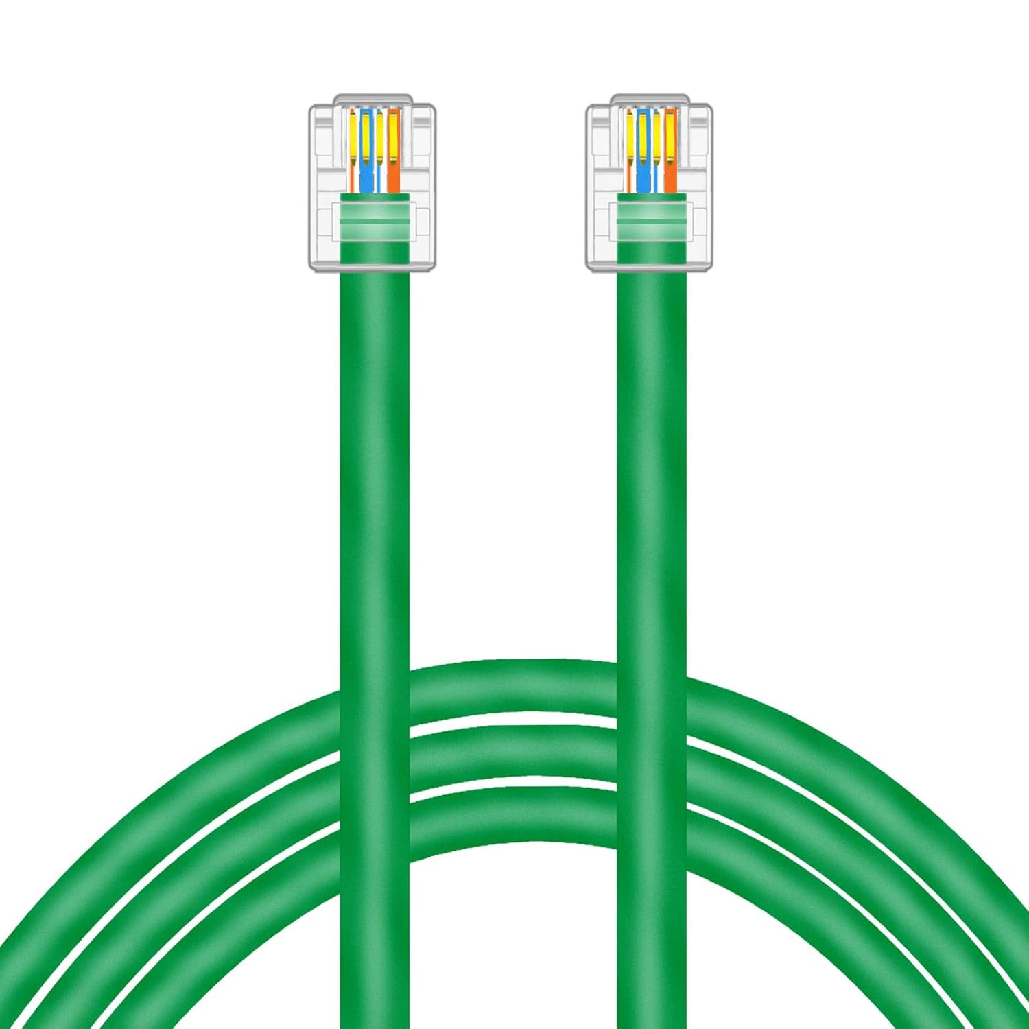 CAT5E RJ11 Data Cable DSL Cable 3ft Heavy Duty High-Speed for DSL Modem UTP Comp