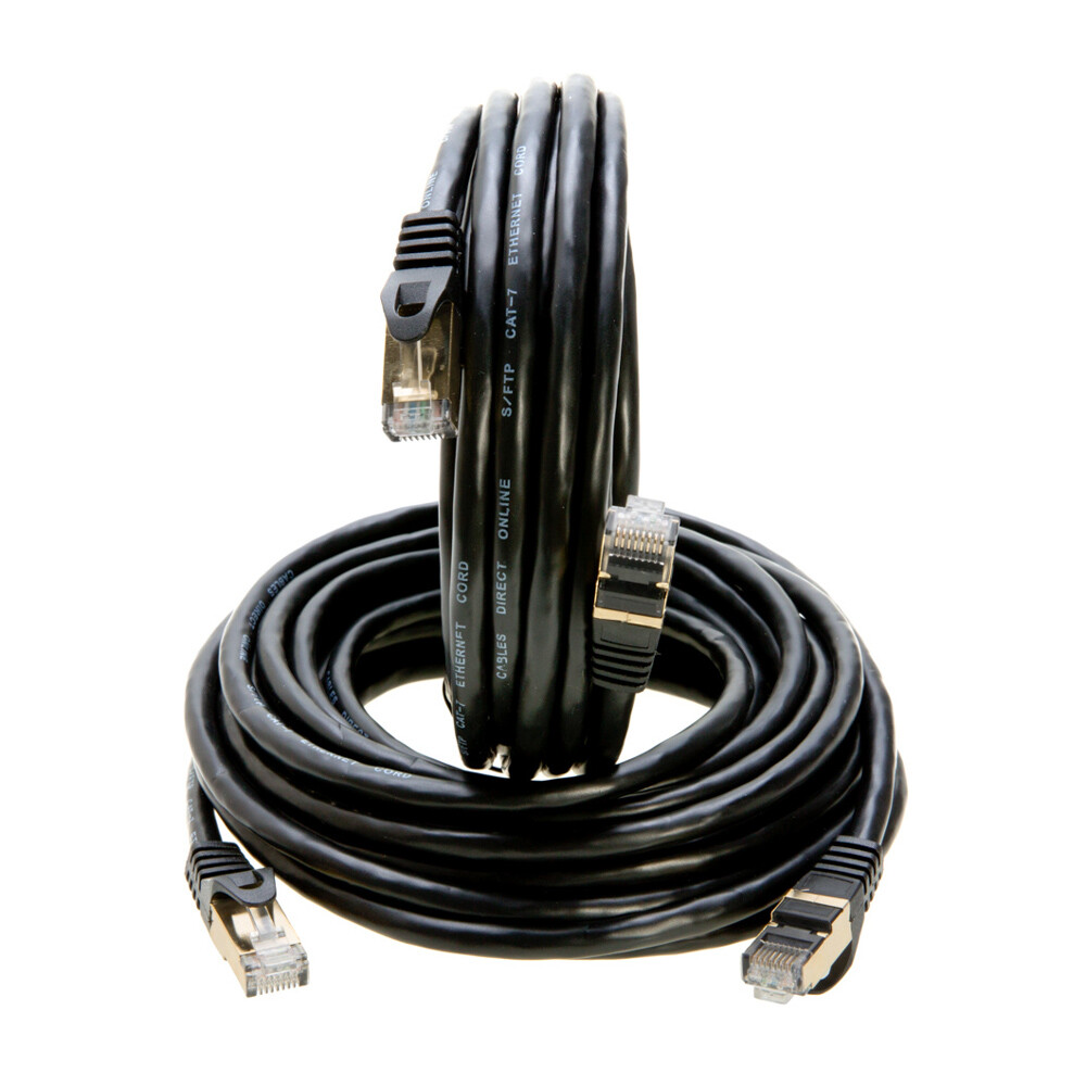 Cat7 Ethernet Network Cable High Speed Shielded LAN Wire Patch Cord RJ45 – LOT