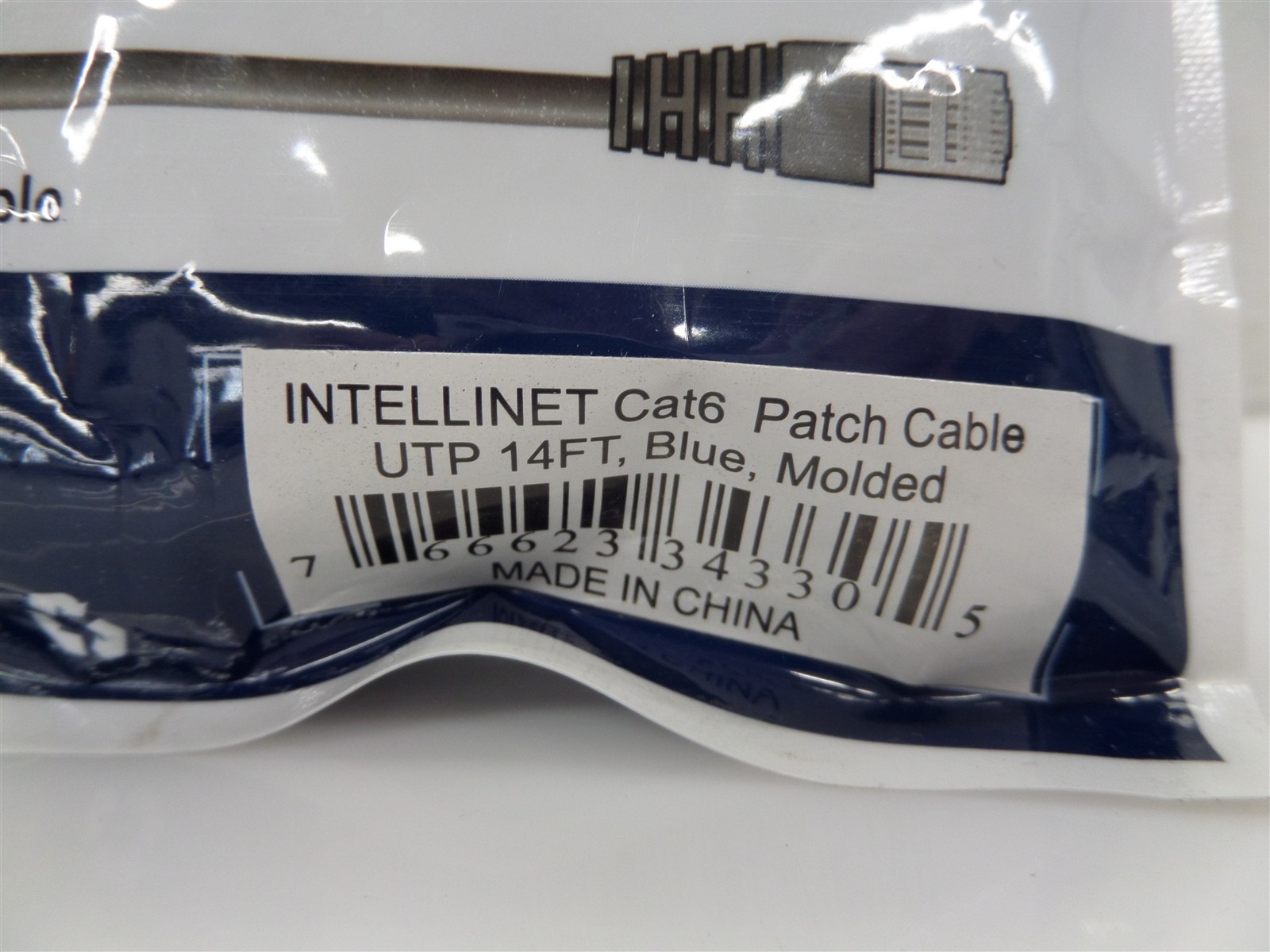 Lot Of 2 Intellinet Cat6 Networking UTP Patch Cable 14ft 5m