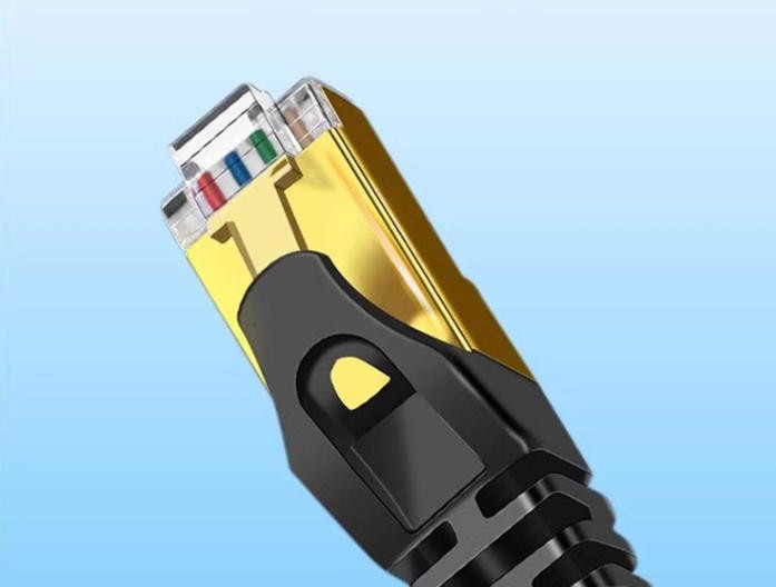 Cat 8 Ethernet Cable RJ45 LAN Network Patch Gold Plated Cord High Speed 40Gbps
