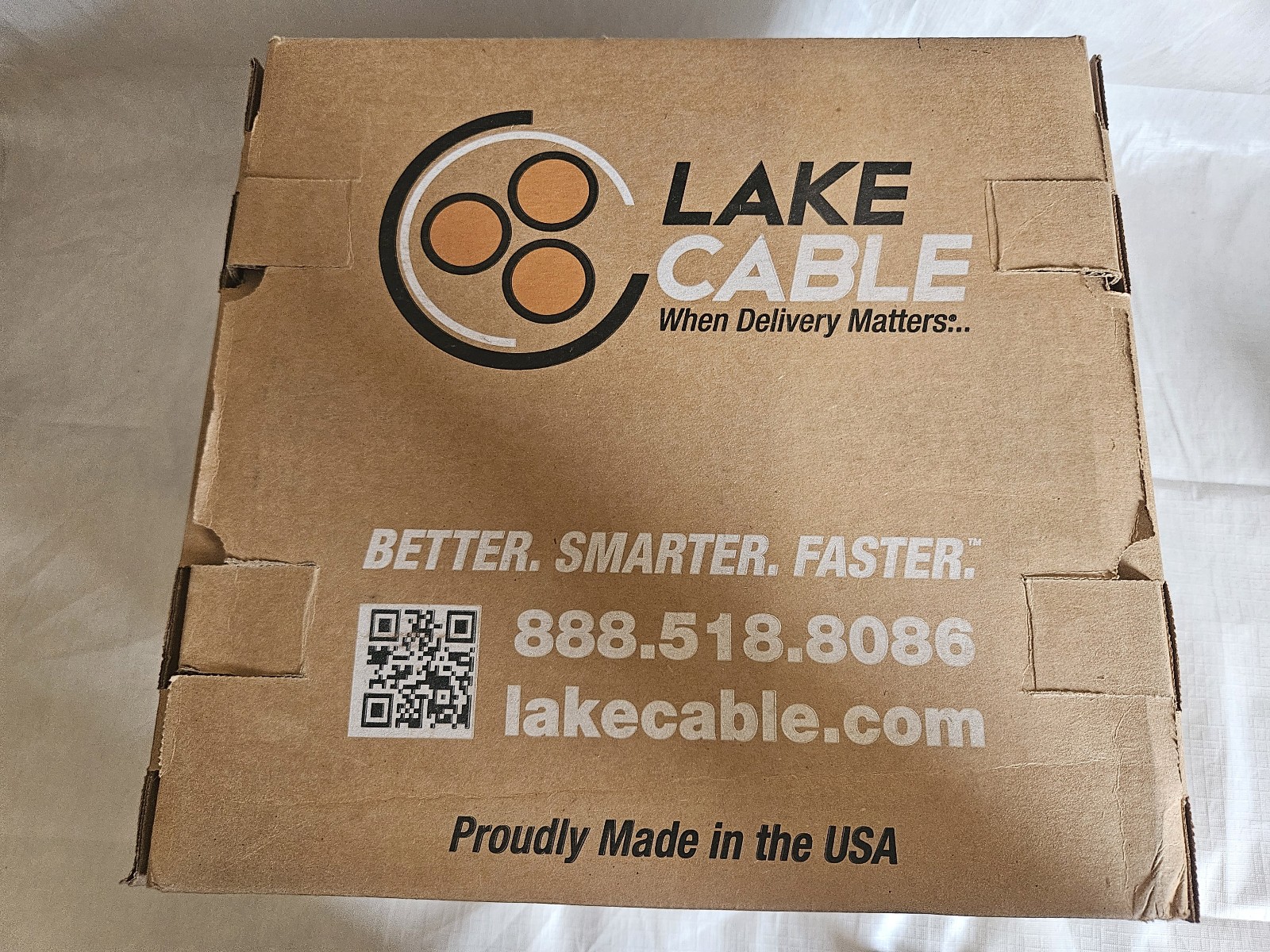 Lake Cable communication cable 1000ft 16AWG shielded plenum white