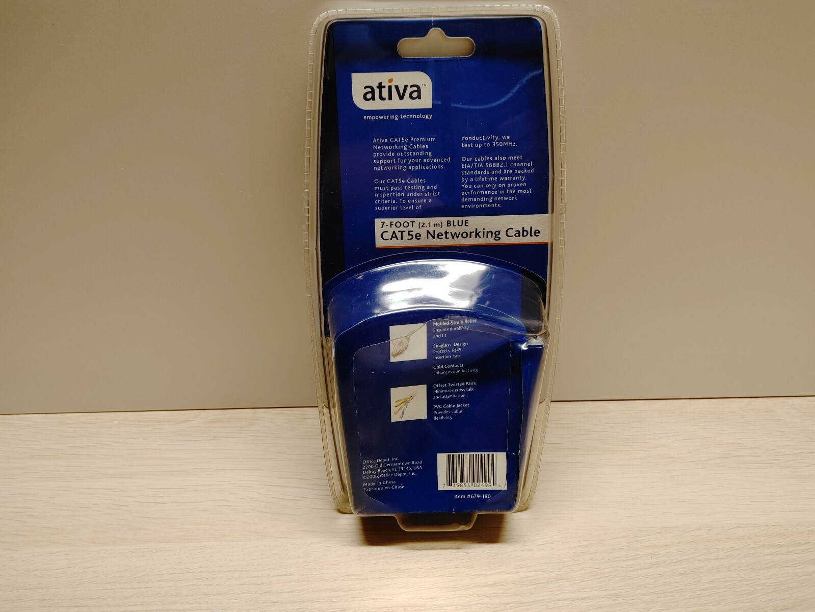7 Foot CAT5e Networking Ethernet Cable RJ45 Male/Male NEW