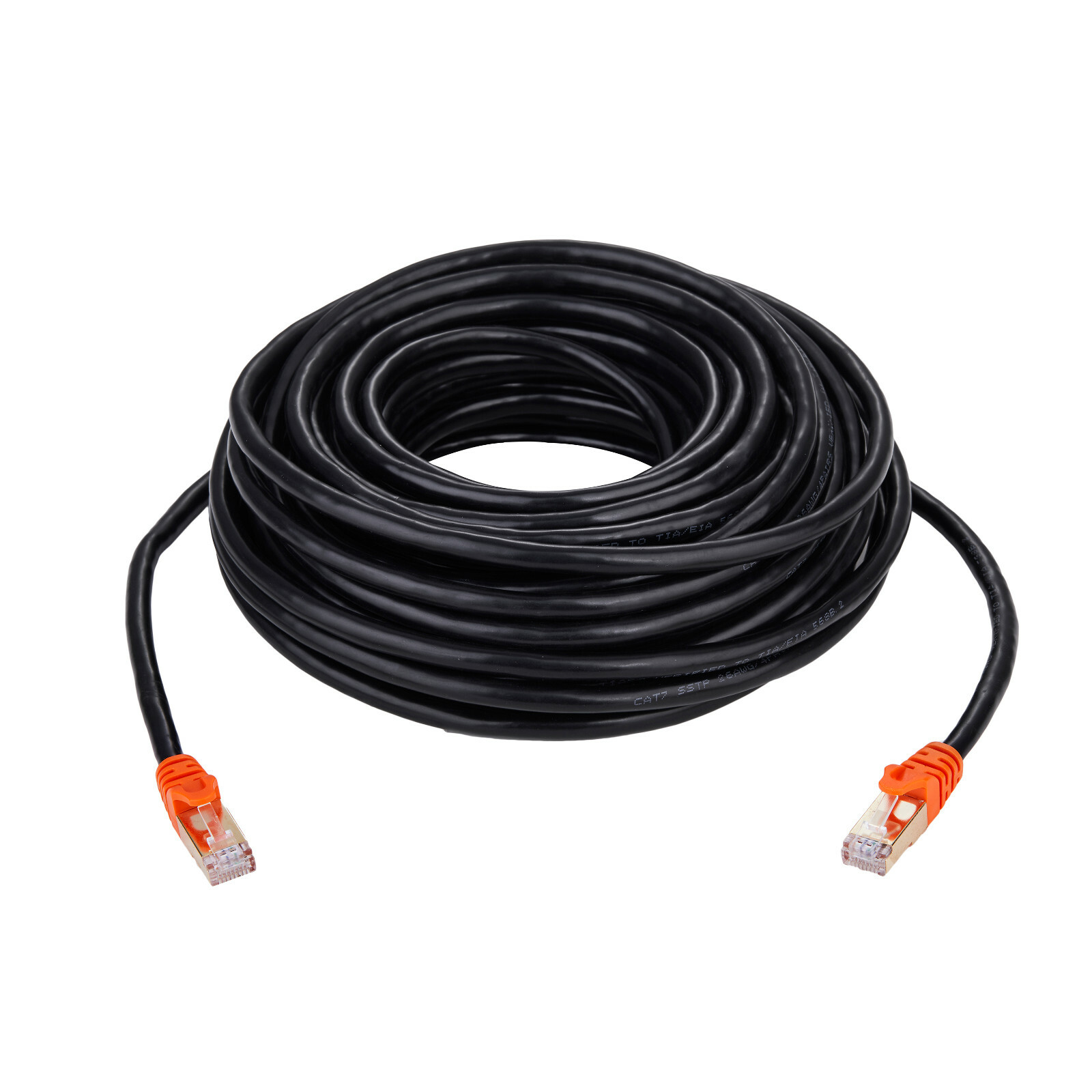 Cat7 Outdoor Direct Burial Patch Cable Weatherproof 26AWG Copper Ethernet Lot