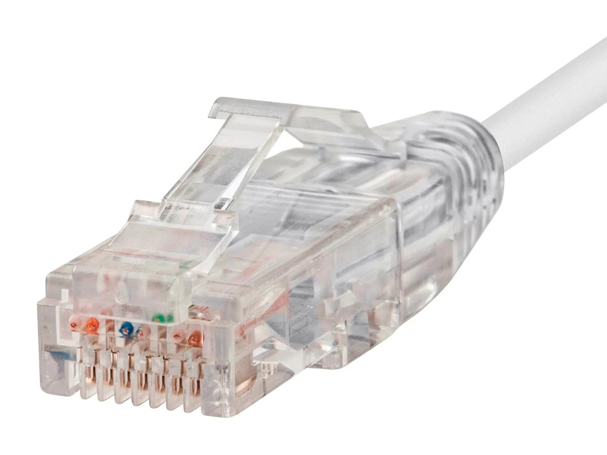 Monoprice Cat6 Ethernet Patch Cable – 20 feet – White | Snagless RJ45 Stranded