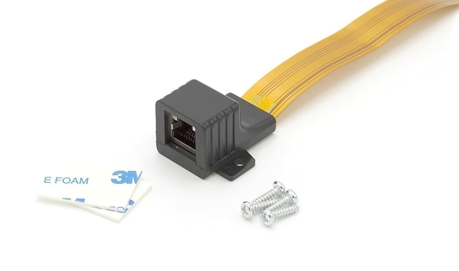 Ethernet Jumper Cable Cat5 – Cat6 Connectors – Extension Adapter Thin Flat Wire