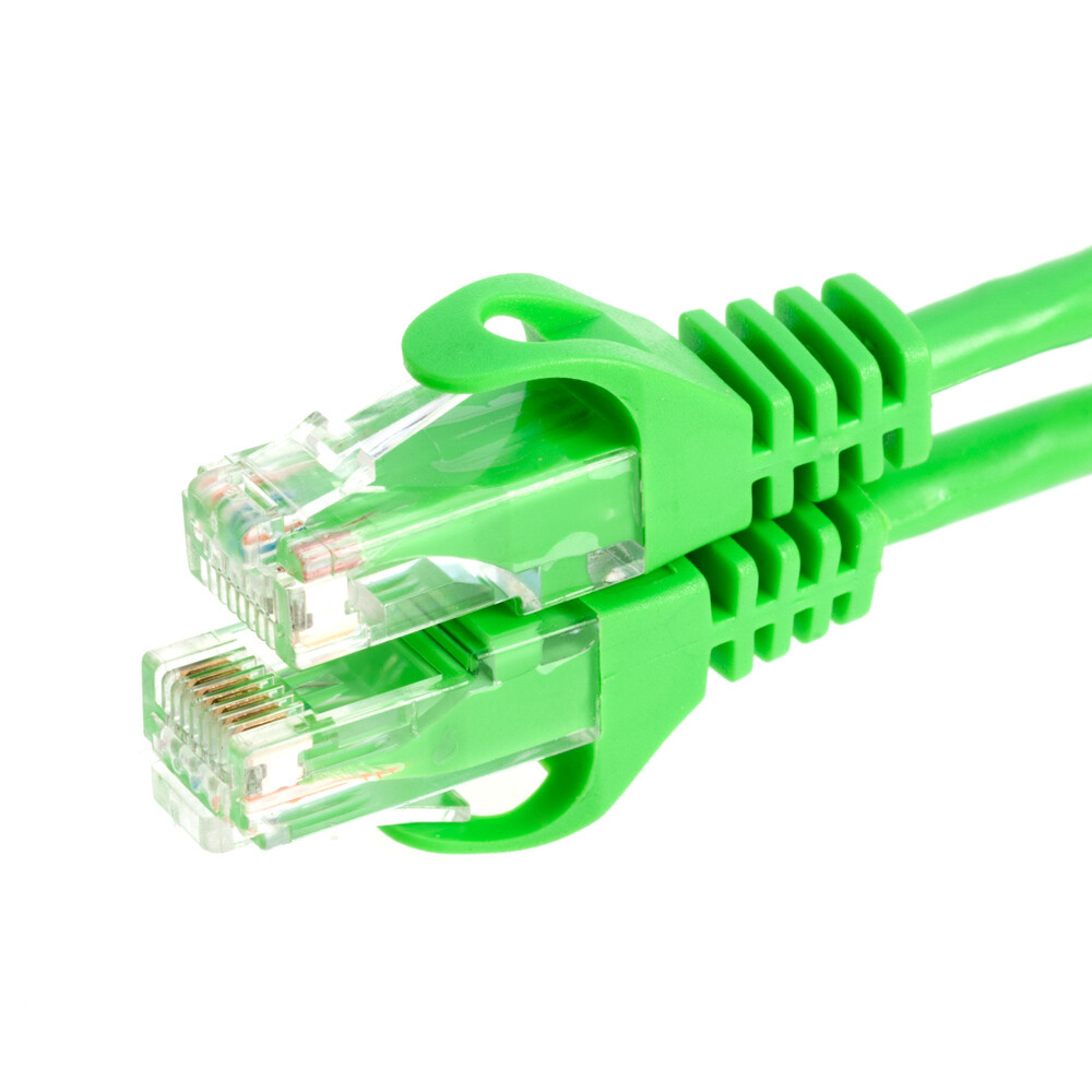 CAT6e / CAT6 Network Patch Cable RJ-45 Ethernet LAN Cable Green 3FT – 20FT LOT
