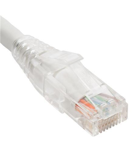 Icc ICPCST01WH Patch Cord Cat6 Clear Boot 1′ White