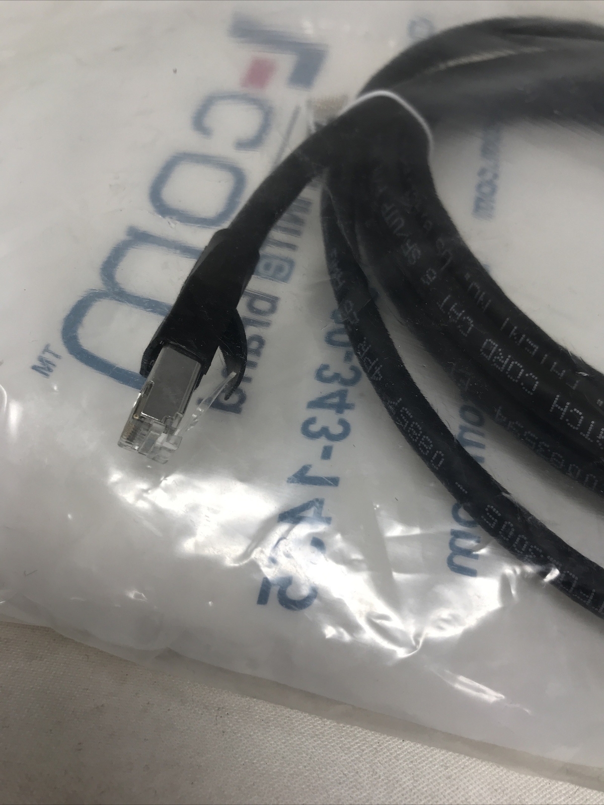 Double Shielded LSZH 26 AWG Stranded Cat 6 RJ45/RJ45 Patch Cord, Black, 10.0 Ft