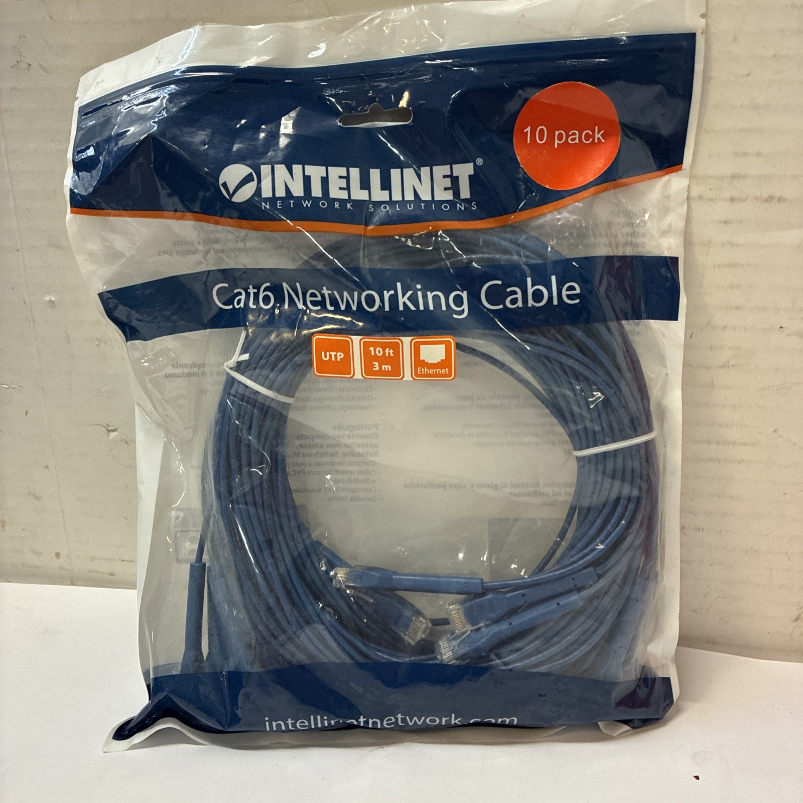 Cat-6 Networking Cable 10 Pack