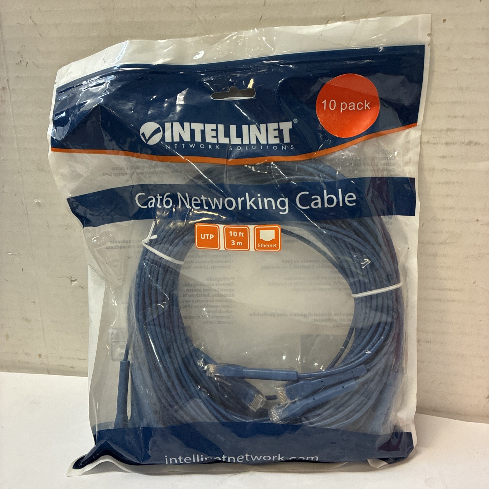 Cat-6 Networking Cable 10 Pack