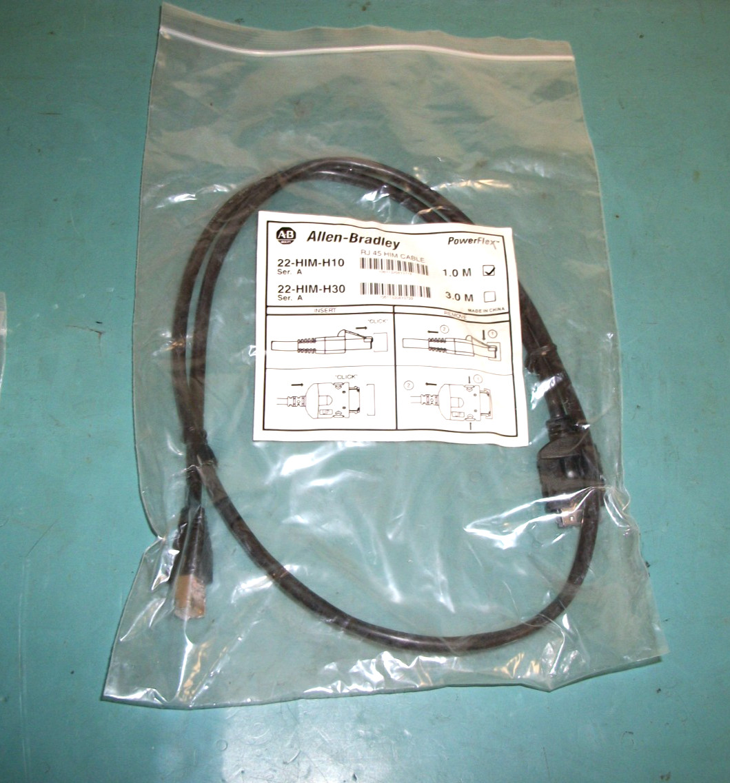LOT OF 8 – ALLEN-BRADLEY AB PowerFlex 22-HIM-H10 RJ45 HIM Cable 1.0M – NEW