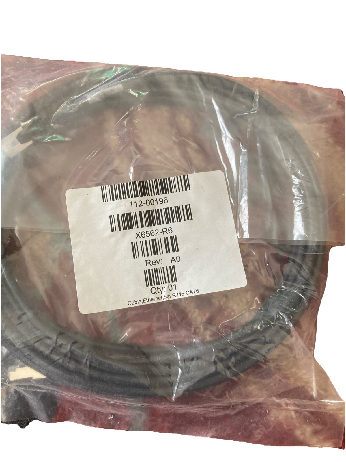 Netapp 112-00196 +A0 5M Cat 6 Ethernet Patch Cable