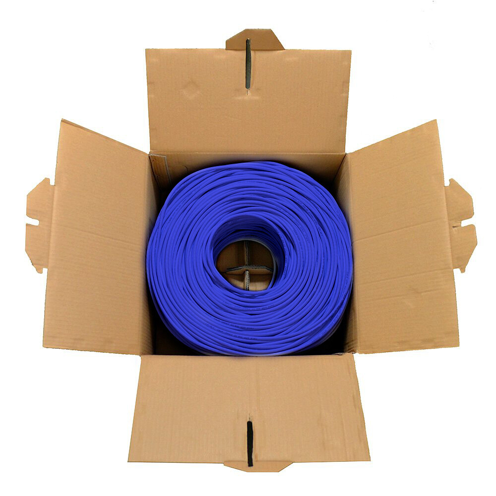 700FT CAT6 Cable UTP Solid Network LAN Ethernet CAT 6 Wire RJ45 Patch, Blue