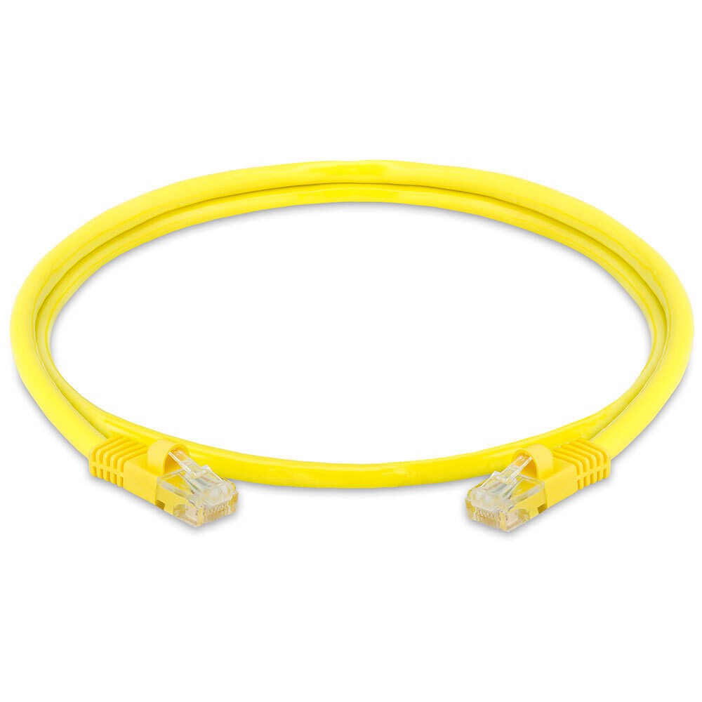 3FT Cat5e Patch Cord Yellow Cat 5e Ethernet Cable RJ45 Internet NAS Modem Cord