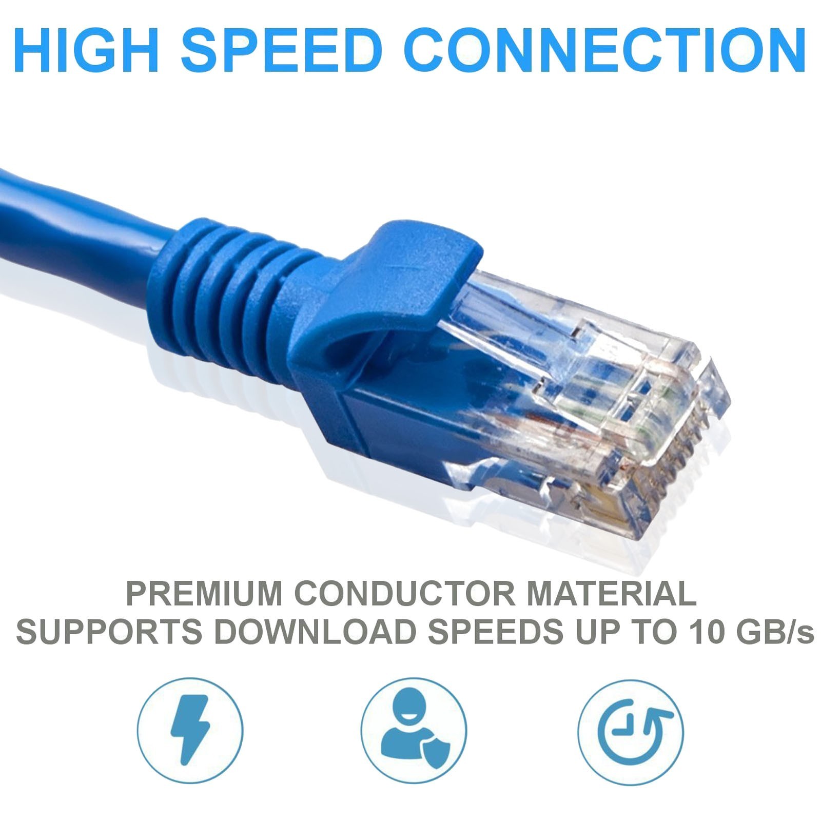 Ethernet Cable – Patch Cord – Installation Cable – Cat. 7 Raw Cable 75FT For PS4