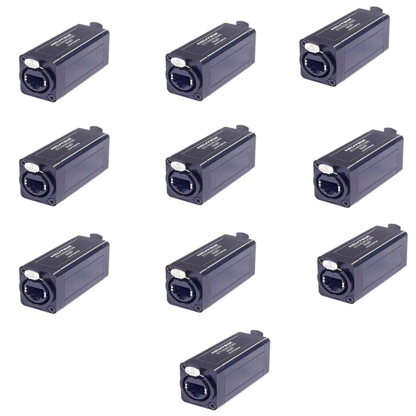 10 Neutrik EtherCon RJ45 Coupler Extension Adapters