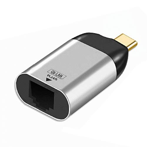 cablecc USB-C Type-C USB3.1 to 1000Mbps Gigabit Ethernet Silver LAN