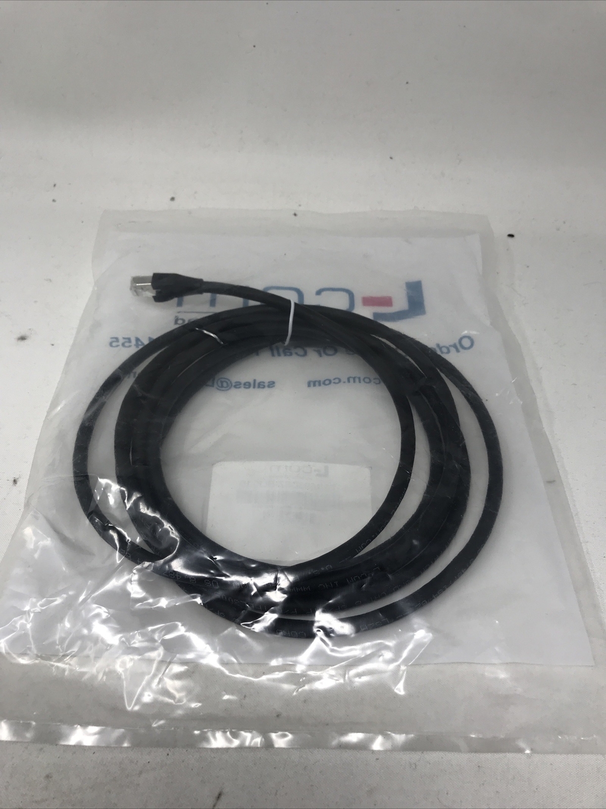 Double Shielded LSZH 26 AWG Stranded Cat 6 RJ45/RJ45 Patch Cord, Black, 10.0 Ft