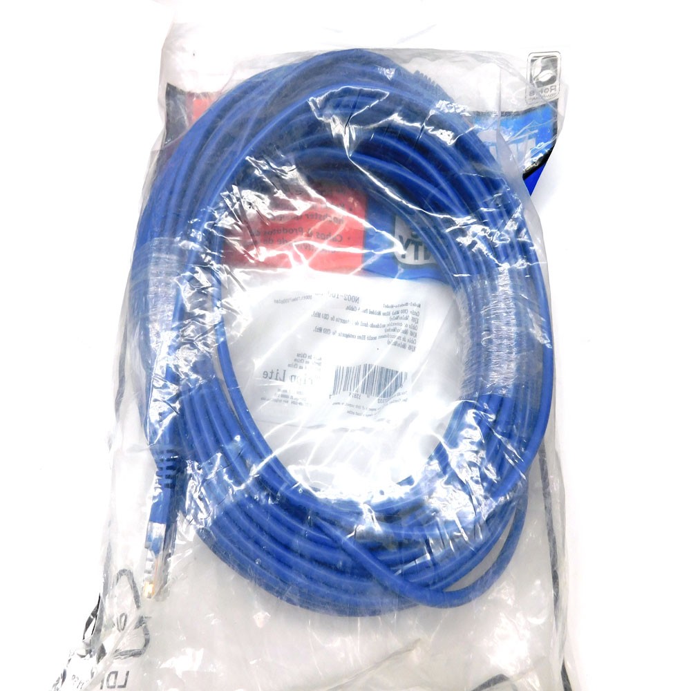 (Lot of 7) NEW Tripp-Lite N002-100-BL 100′ Cat5e Blue Molded Patch Cable