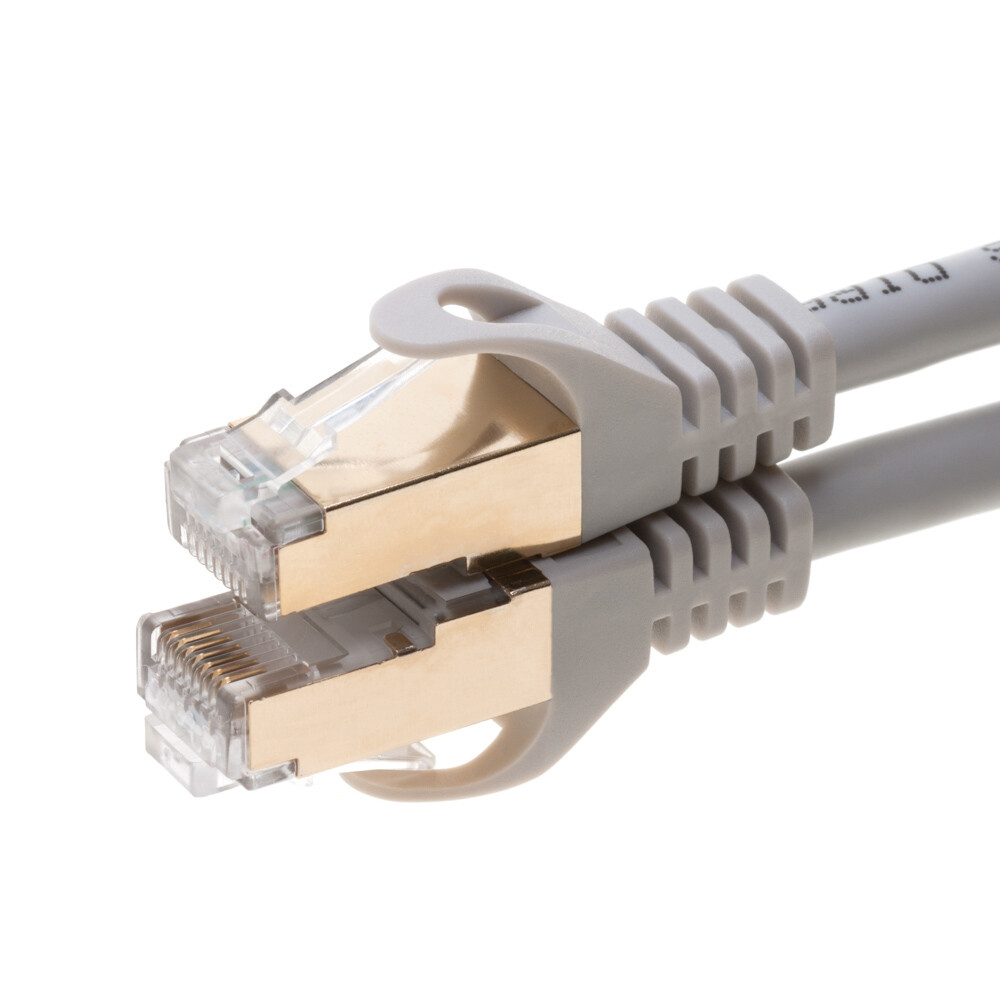 Cat7 Cable Ethernet Network High Speed Patch Cord Gray 6FT- 25FT Multi Pack LOT